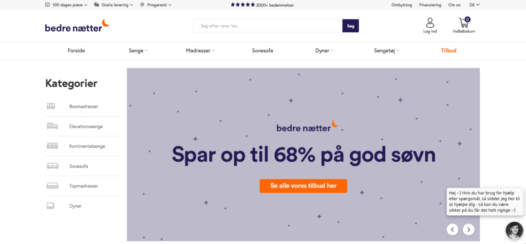 Bedre Nætter webshop